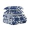 Reversible Daisy Medallion Striped Comforter Set Down Filled Microfiber with Pillow Shams